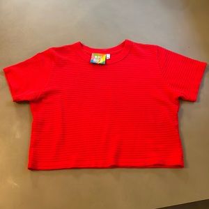 Big Bud Press red crop top